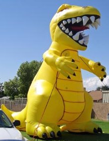 advertising inflatable - yellow Zilla monster inflatable